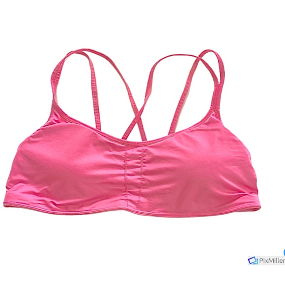 La Isla Womens Pink Strappy Sports Bra, L - Picture 2 of 5